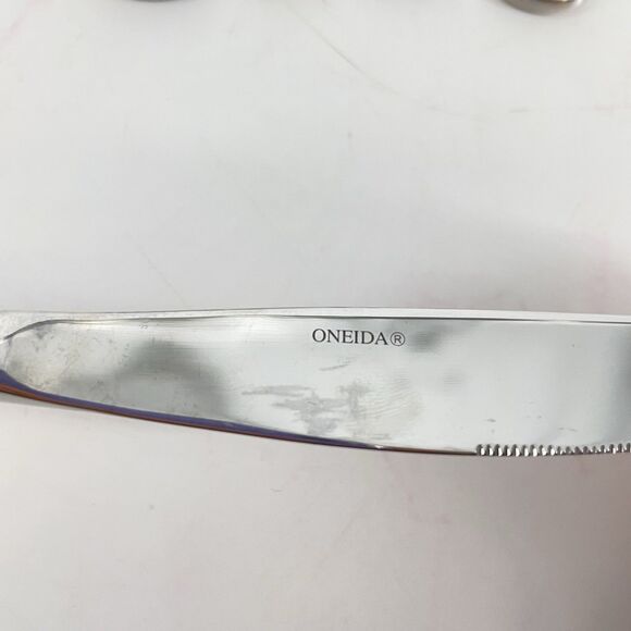 Set of 5 Oneida FLIGHT RELIANCE Glossy Stainless Flatware Dinner Knives - Picture 4 of 4